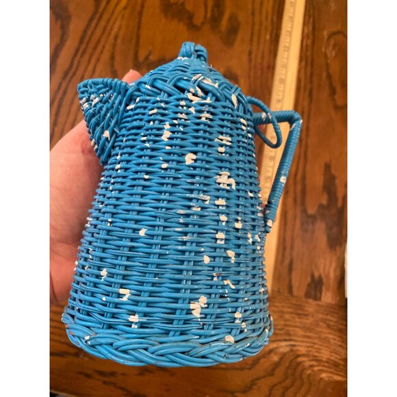 Vintage Wicker Splatter Coffee Pot - Picture 5 of 8